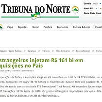 Estrangeiros injetam R$ 161 bilhes em aquisies no Brasil